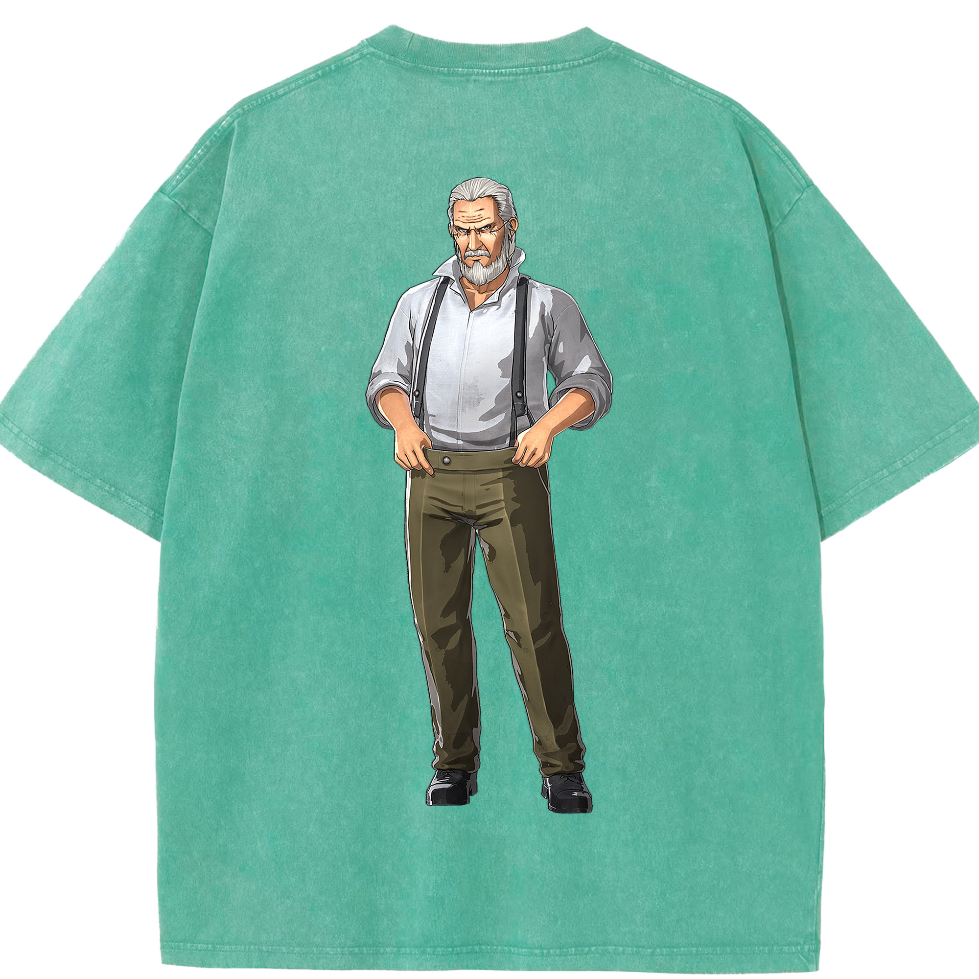 （画像用） 進撃の巨人 Attack on Titan 綿100% ヴィンテージ風 半袖Tシャツ（背面プリント）